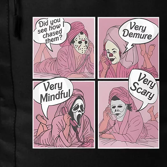 Very Demure Very Mindful Funny Ghost Halloween Daily Commute Backpack