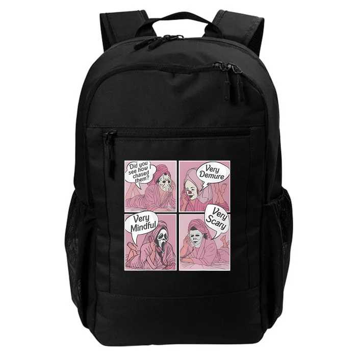 Very Demure Very Mindful Funny Ghost Halloween Daily Commute Backpack