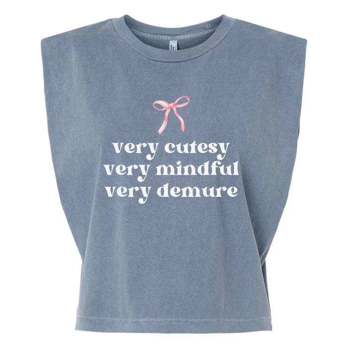 Very Demure Very Mindful Very Cutesy Gift Garment-Dyed Women's Muscle Tee