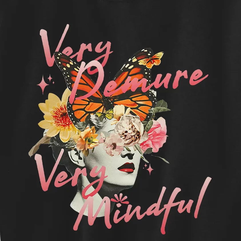 Very Demure Very Mindful Funny Gen Z Trend Kids Sweatshirt