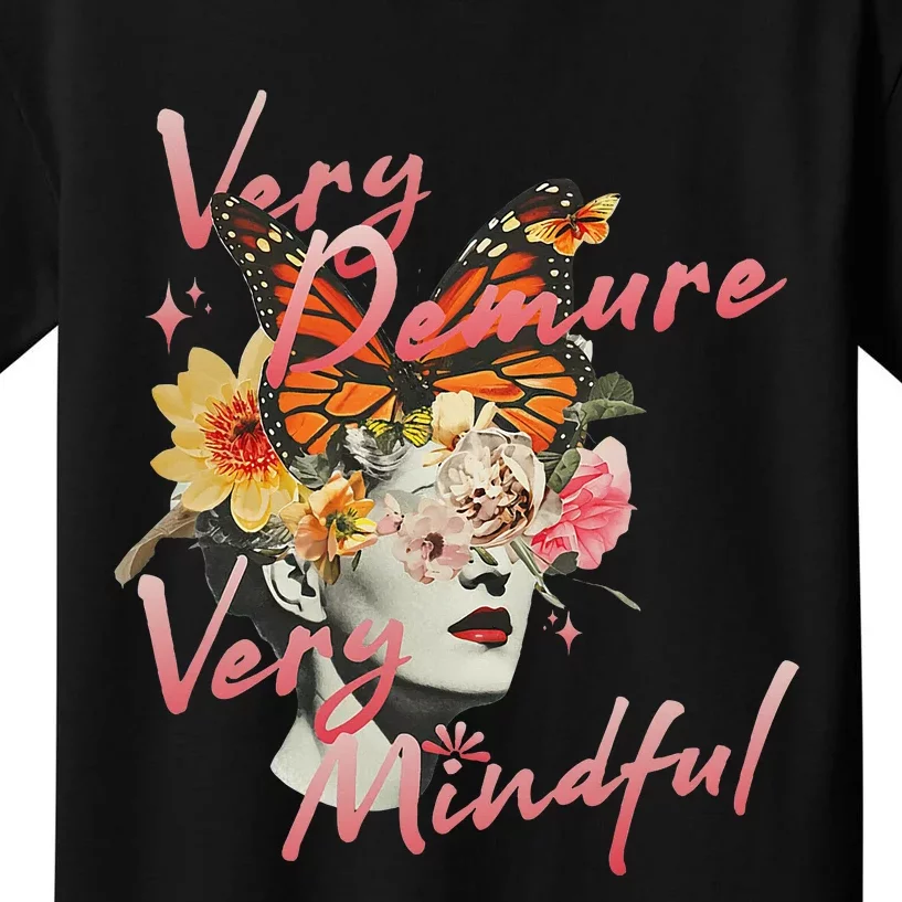 Very Demure Very Mindful Funny Gen Z Trend Kids T-Shirt