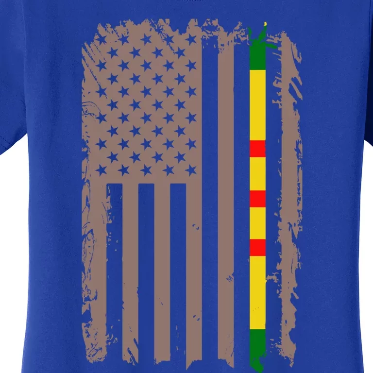 Veterans Day Vietnam War Veteran Soldier Commemorative Flag Gift Women's T-Shirt