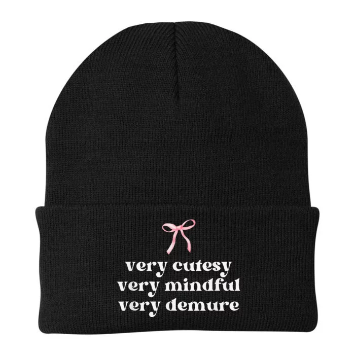 Very Demure Very Mindful Very Cutesy Knit Cap Winter Beanie