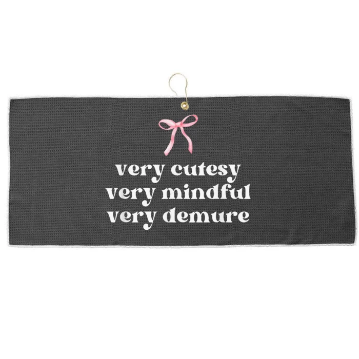 Very Demure Very Mindful Very Cutesy Large Microfiber Waffle Golf Towel