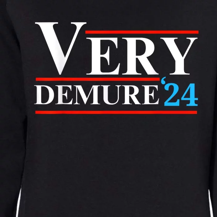 Very Demure Very Mindful Very Cutesy Trending 2024 Womens California Wash Sweatshirt