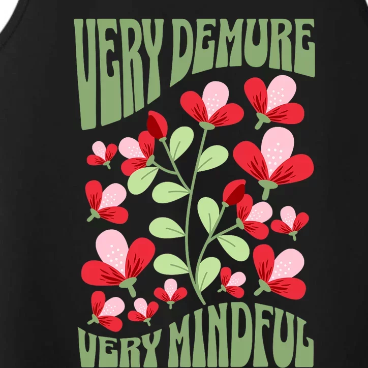 Very Demure Very Cutesy Very Mindful Funny Gen Z Trend Performance Tank