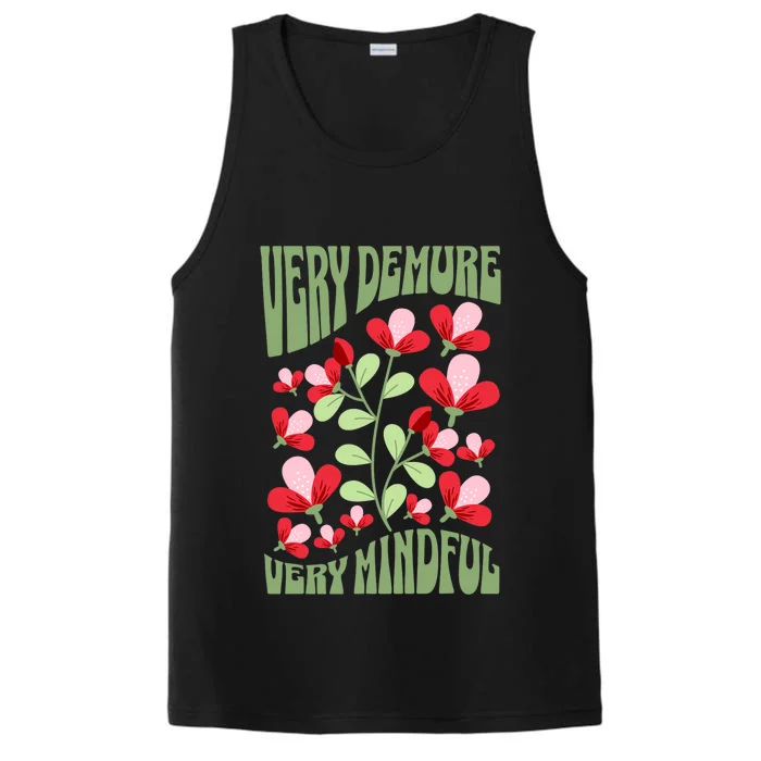 Very Demure Very Cutesy Very Mindful Funny Gen Z Trend Performance Tank