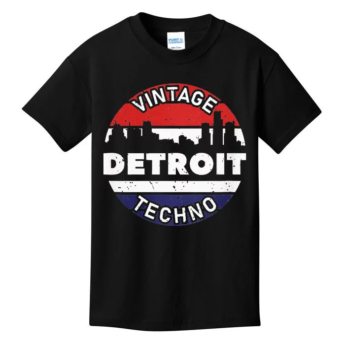 Vintage Detroit Kids T-Shirt