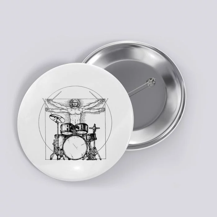 Vitruvian Drummer Vitruvian Man Drummer Drum Set Button