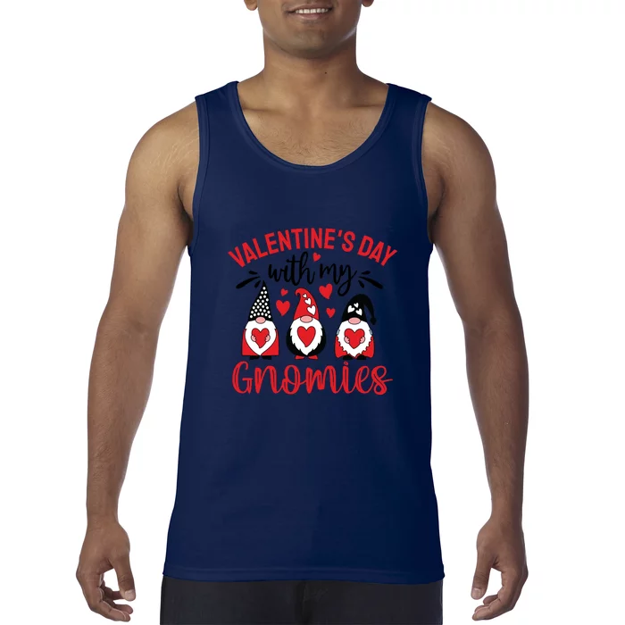 Valentine's Day With My Gnomies Gift Tank Top