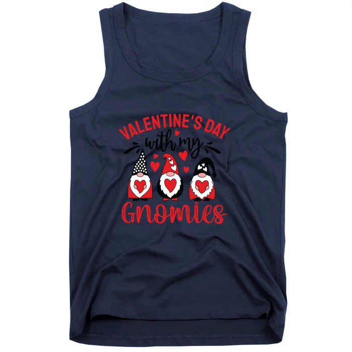 Valentine's Day With My Gnomies Gift Tank Top