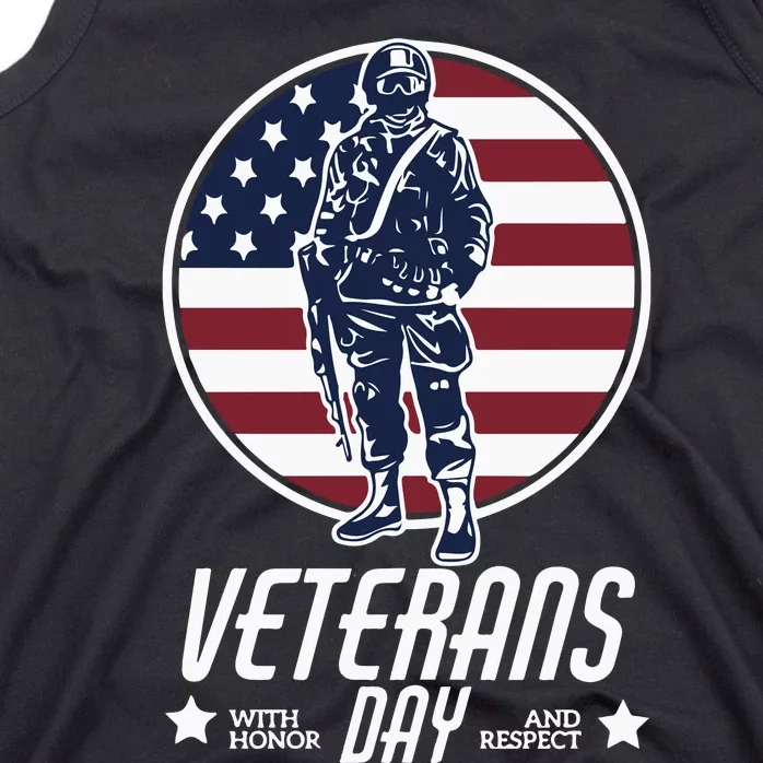 Veterans Day With Honor And Respect Tank Top