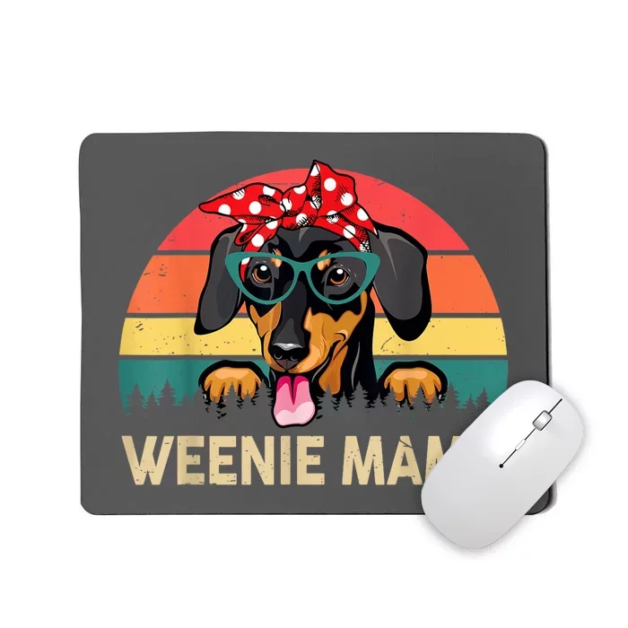 Vintage Dachshund Weenie Cute Mama Weiner Dog Mom Gift Mousepad