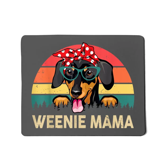 Vintage Dachshund Weenie Cute Mama Weiner Dog Mom Gift Mousepad