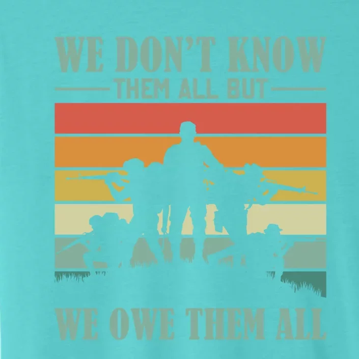 Veterans Day We Dont Know Them All But We Owe Them All Cool Gift ChromaSoft Performance T-Shirt