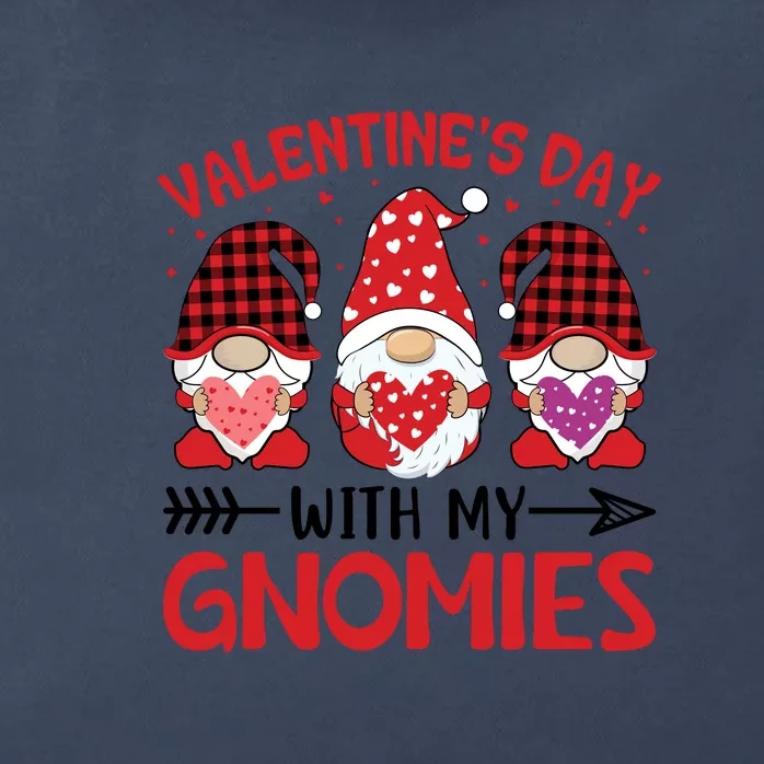 Valentine's Day With My Gnomies Gift Zip Tote Bag