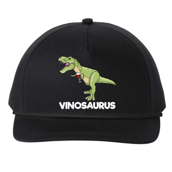 Vinosaurus Dino Wine Ing Dinosaur Wine Er Gift Snapback Five-Panel Rope Hat