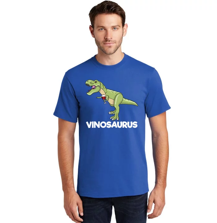 Vinosaurus Dino Wine Ing Dinosaur Wine Er Gift Tall T-Shirt