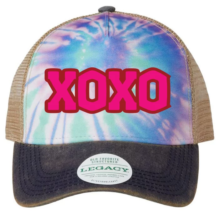 Valentines Day Xoxo Valentines Legacy Tie Dye Trucker Hat