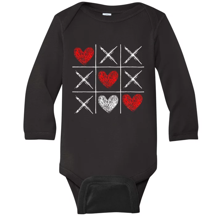 Valentines Day Xoxo Baby Long Sleeve Bodysuit