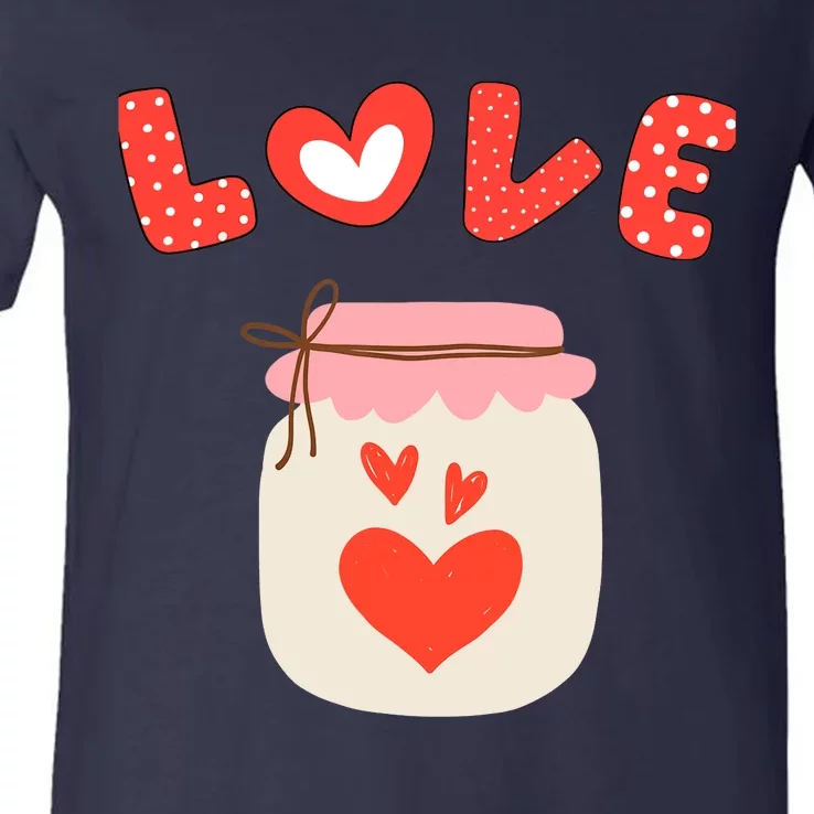 Valentine's Day You Are In My Favorite Love Jar Place V-Neck T-Shirt