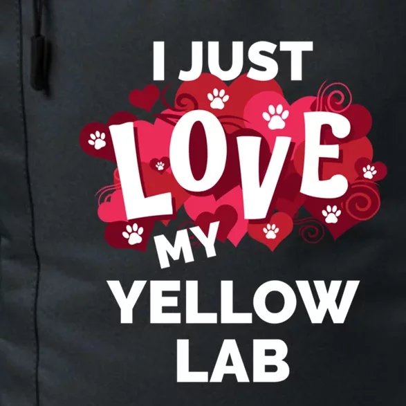 Valentine's Day Yellow Lab Labrador Dog Love Gift Funny Gift Daily Commute Backpack