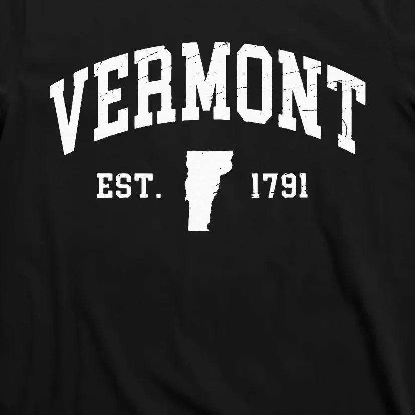 Vermont Est 1791 Distressed Worn Design Classic T-Shirt