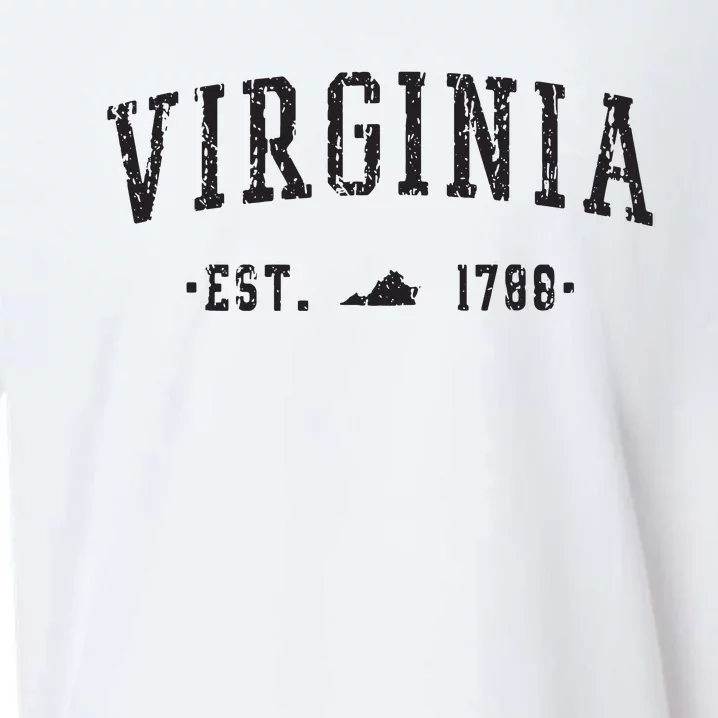 Virginia Est 1788 State Of Virginia Gift Sueded Cloud Jersey T-Shirt