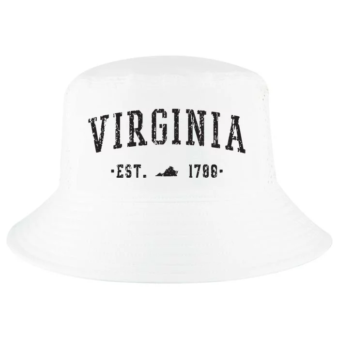 Virginia Est 1788 State Of Virginia Gift Cool Comfort Performance Bucket Hat