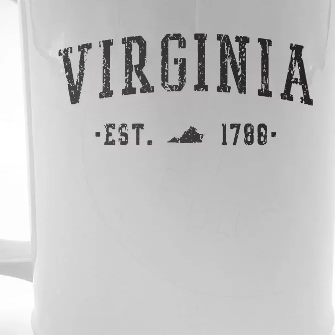 Virginia Est 1788 State Of Virginia Gift Front & Back Beer Stein