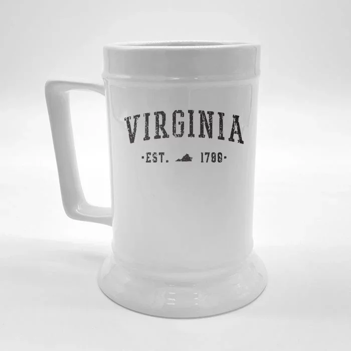 Virginia Est 1788 State Of Virginia Gift Front & Back Beer Stein