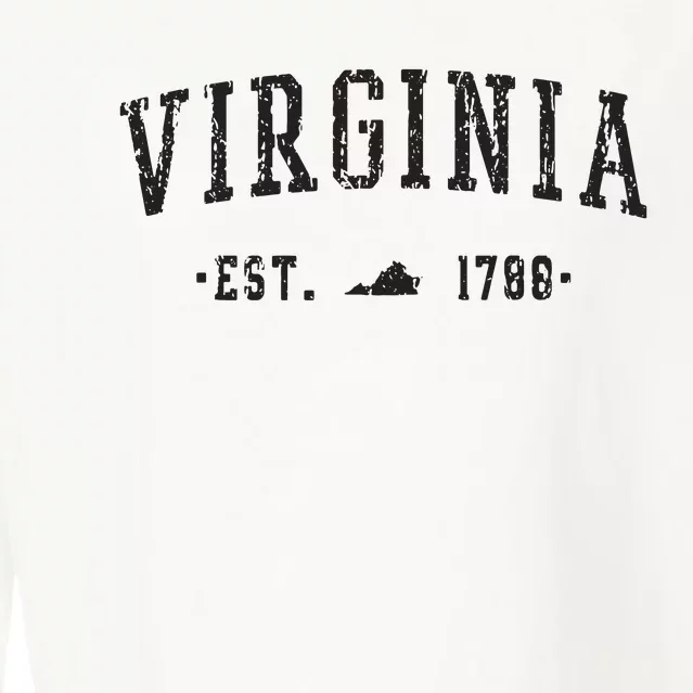 Virginia Est 1788 State Of Virginia Gift Cropped Pullover Crew