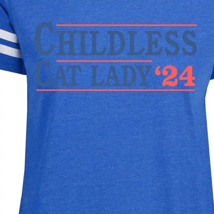 Voting Election 2024 Childless Cat Lady Voting Election 2024 Usa Enza Ladies Jersey Football T-Shirt