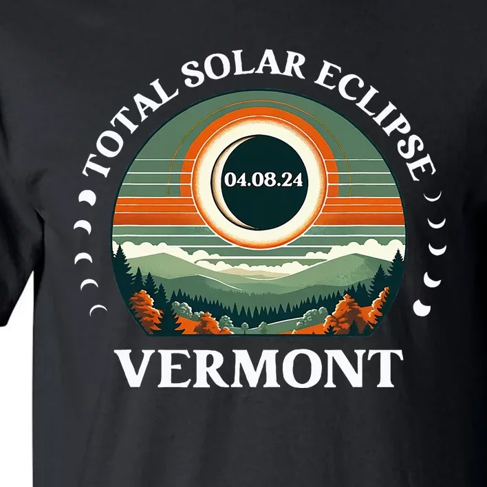 Vermont Eclipse 4.08.24 America Total Solar Eclipse 2024 Tall T-Shirt