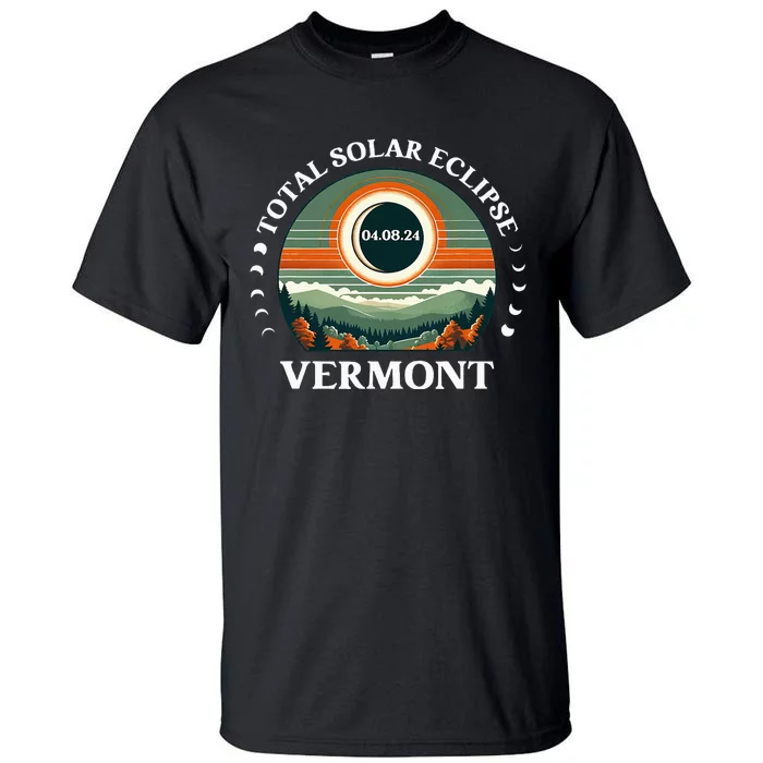 Vermont Eclipse 4.08.24 America Total Solar Eclipse 2024 Tall T-Shirt