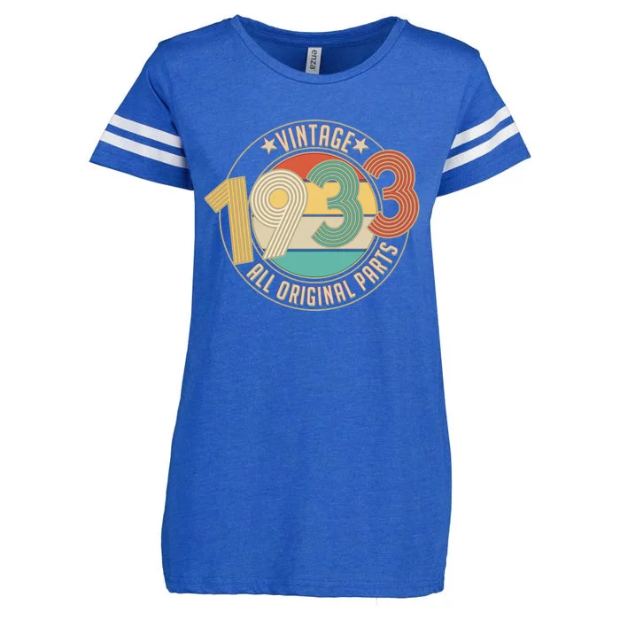 Vintage Emblem All Original Parts 1933 90th Birthday Enza Ladies Jersey Football T-Shirt