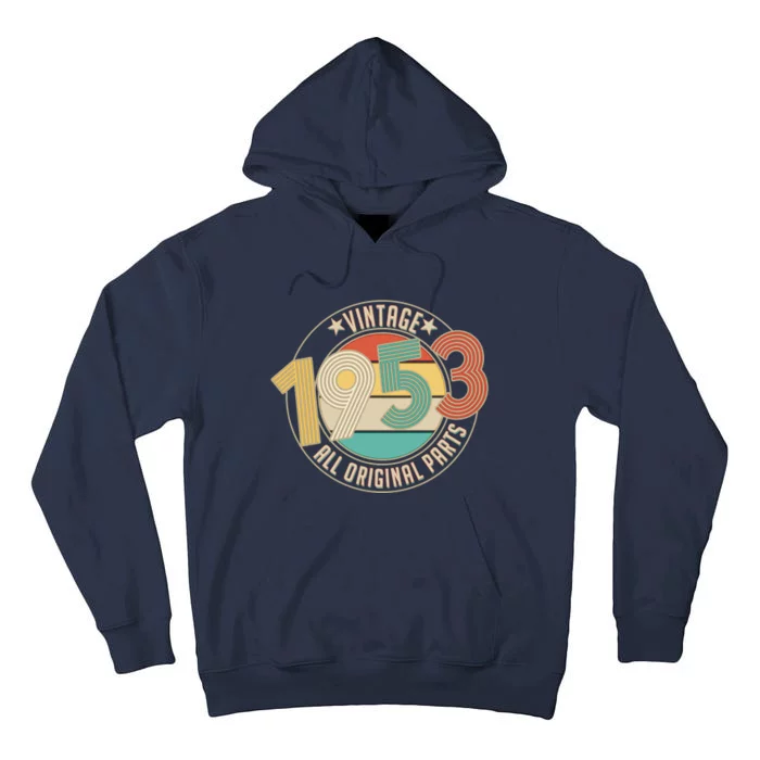 Vintage Emblem All Original Parts 1953 70th Birthday Tall Hoodie