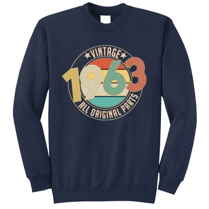 Vintage Emblem All Original Parts 1963 60th Birthday Sweatshirt