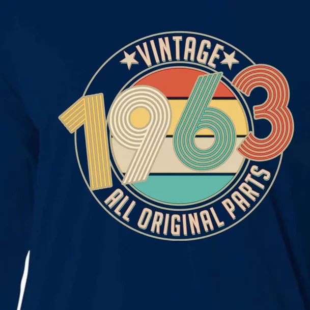 Vintage Emblem All Original Parts 1963 60th Birthday Cooling Performance Long Sleeve Crew