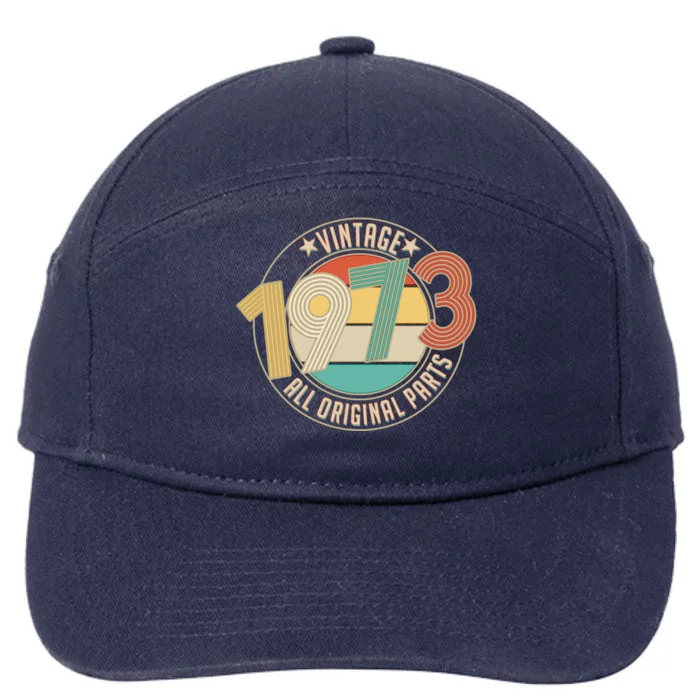 Vintage Emblem All Original Parts 1973 50th Birthday 7-Panel Snapback Hat