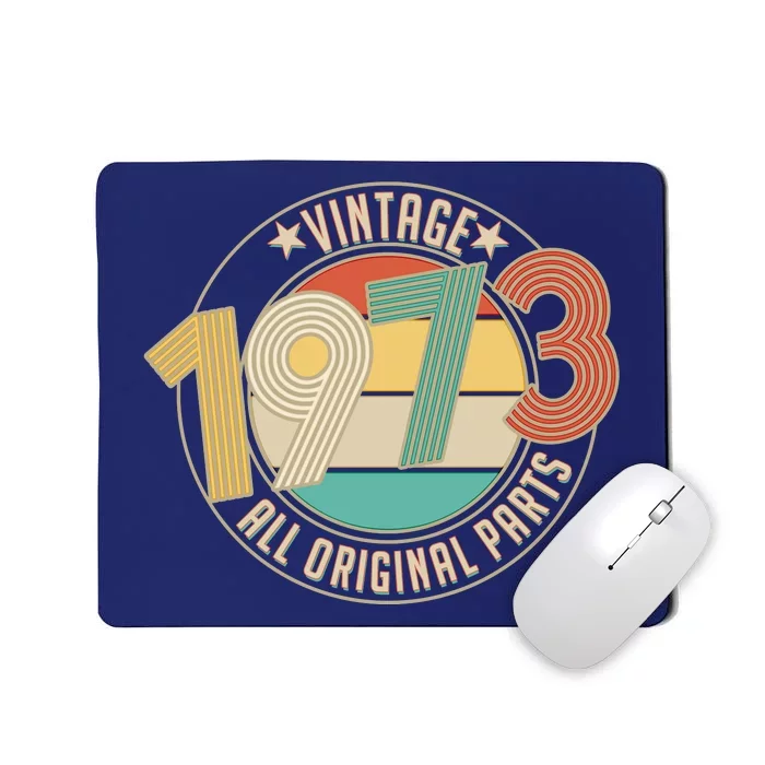 Vintage Emblem All Original Parts 1973 50th Birthday Mousepad