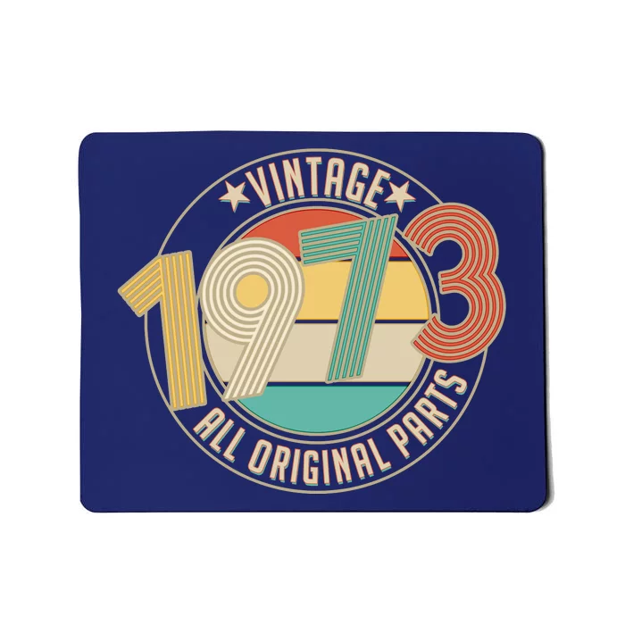 Vintage Emblem All Original Parts 1973 50th Birthday Mousepad