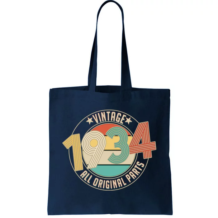 Vintage Emblem All Original Parts 1934 90th Birthday Tote Bag