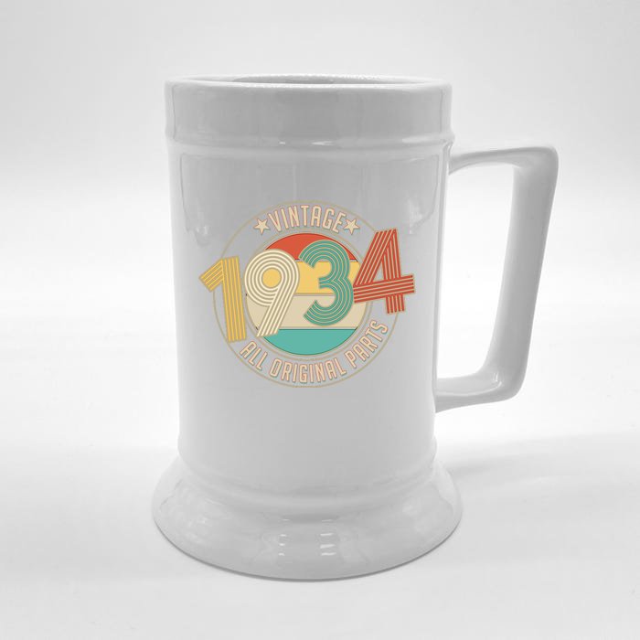 Vintage Emblem All Original Parts 1934 90th Birthday Front & Back Beer Stein