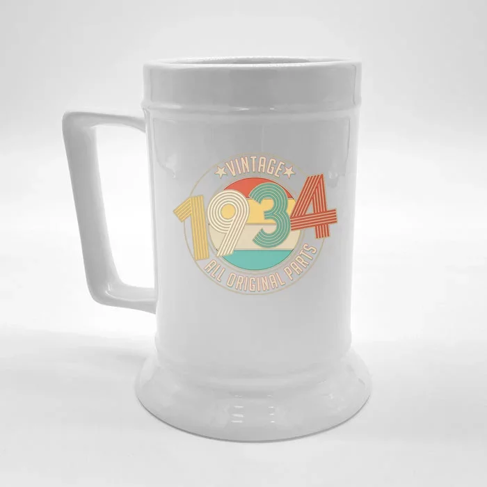 Vintage Emblem All Original Parts 1934 90th Birthday Front & Back Beer Stein