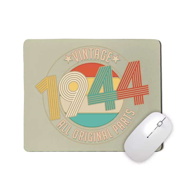 Vintage Emblem All Original Parts 1944 80th Birthday Mousepad