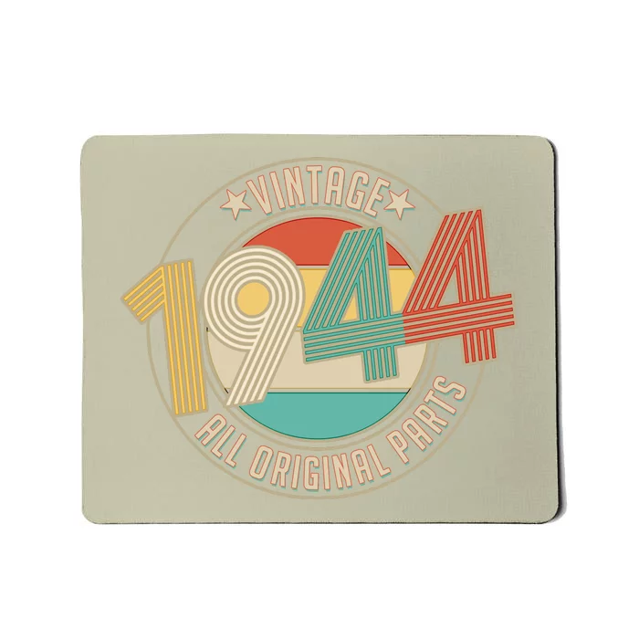 Vintage Emblem All Original Parts 1944 80th Birthday Mousepad