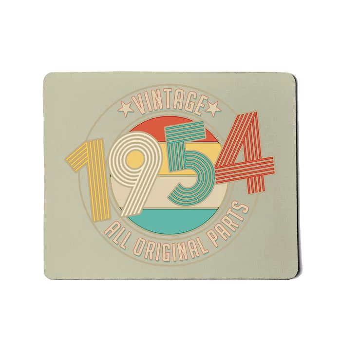 Vintage Emblem All Original Parts 1954 70th Birthday Mousepad