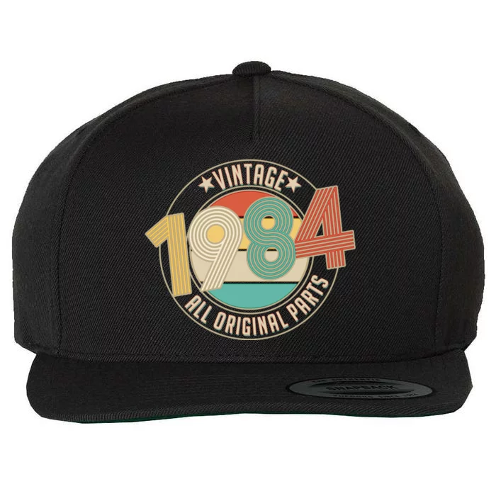 Vintage Emblem All Original Parts 1984 40th Birthday Wool Snapback Cap