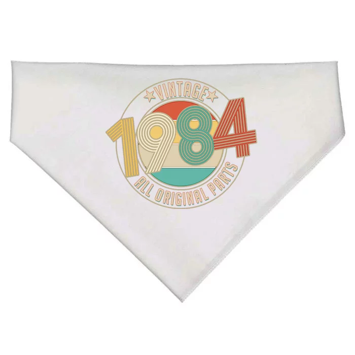 Vintage Emblem All Original Parts 1984 40th Birthday USA-Made Doggie Bandana